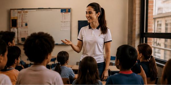 professora e alunos